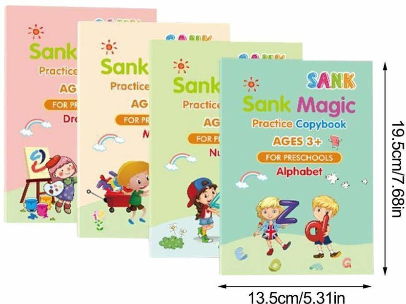 Shopfinitive Calligraphy Books for kids Alphabets , Learning Handwriting Practice Copybook
