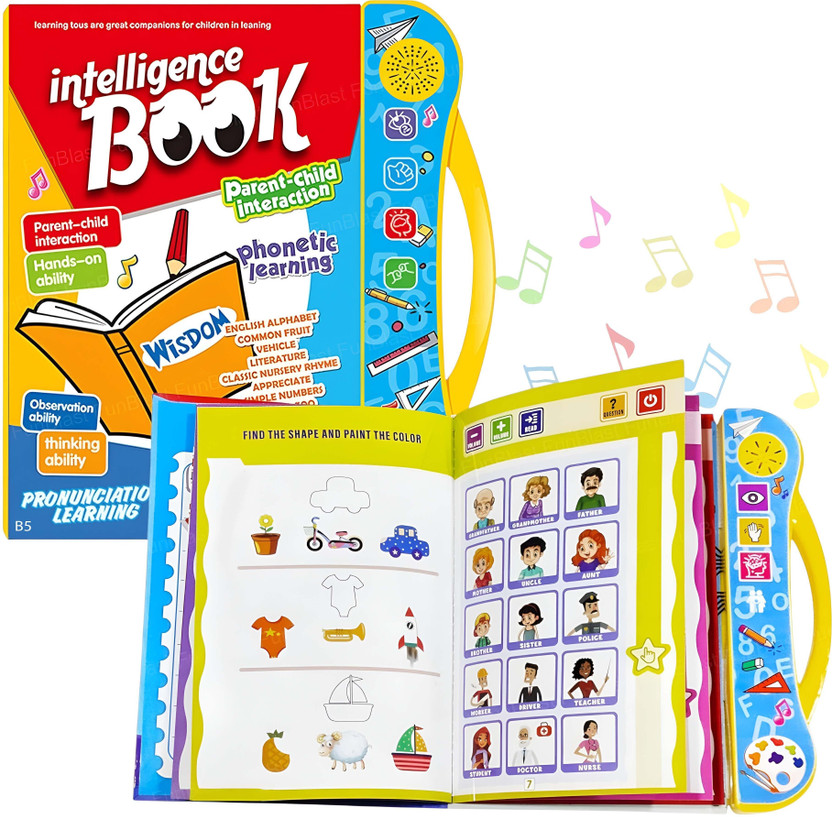 Intelligence Book For Children, English Letters & Words Learning Book_BK20(NA, Intelligence Books)