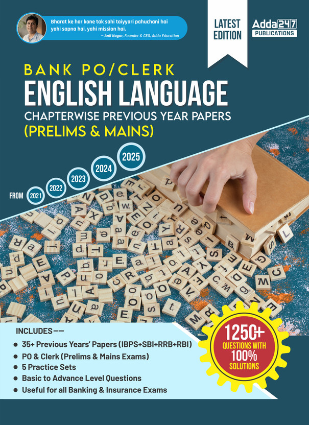 Bank Bank PO & Clerk English Language Chapterwise Previous Year Papers (Prelims & Mains) Book For IBPS|SBI|RBI|RRB|SEBI|NABARD Exams(Paperback, Santosh Ray) - Flipkart Deal