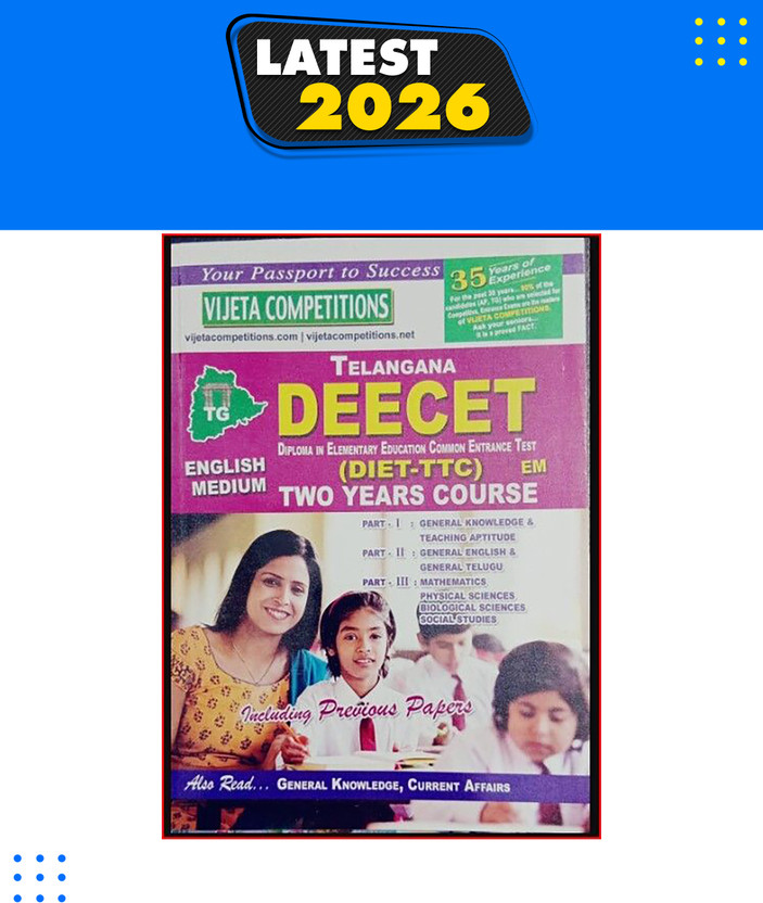 Telangana Deecet [diet-Ttc] Entrance Guide English Medium 2026(Paperback, VIJETA TEAM)