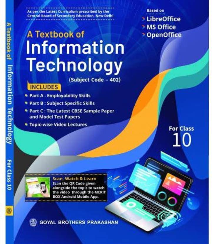 A textbook information technology code 402 for class 10 buy a