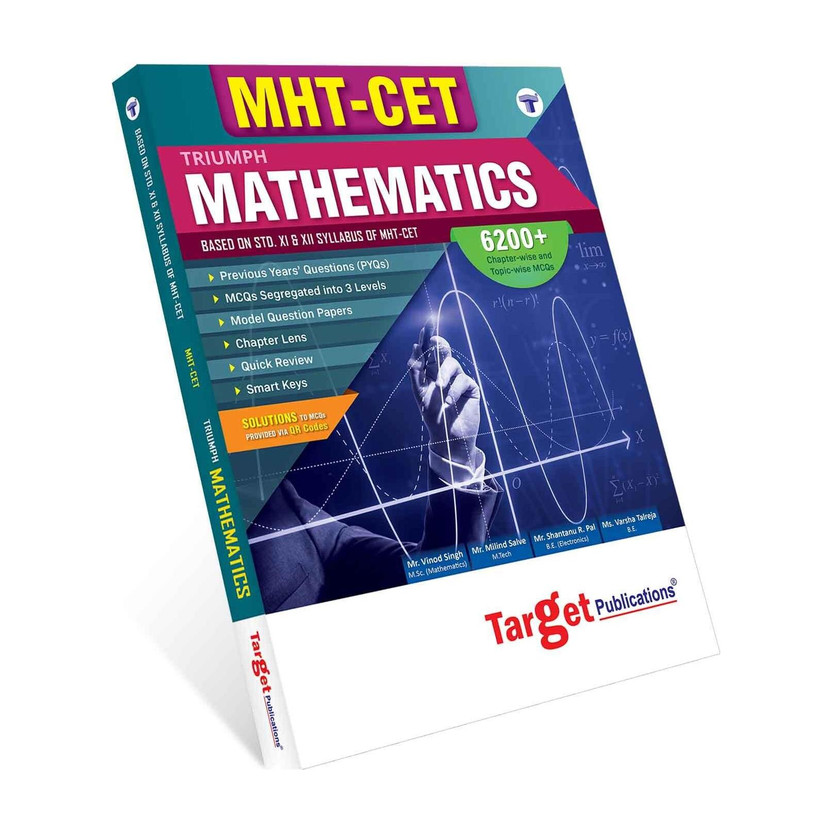 MHT-CET Triumph Maths For 2027 Exam | Chapter Lens, 6200+ MCQs Chapterwise & Topicwise , PYQs, Model Question Papers | Based On 11th & 12th Maharashtra Board Syllabus(Paperback, Content Team at Target Publications)
