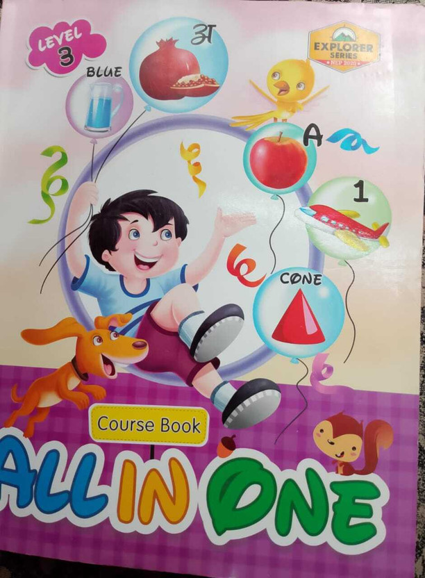 All In One Level 1 Course Book For Kids | Hindi, English, Maths, Rhymas, Reading Book(Paperback, Educart Publication)
