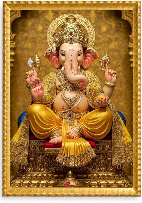 SARVDHA SARVDHA ENTERPRIES Lord Ganesha (Shree Ganesh / Ganpati Bappa) Religious Frame - Flipkart Deal