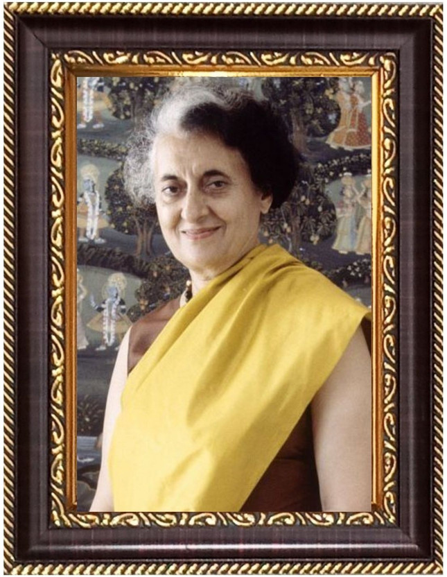 HitechMart Srimati India Gandhi Religious Frame
