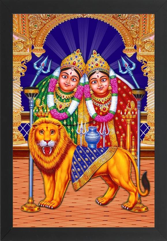 straigthlineart Chamunda Maa photo frame Religious Frame Price in India Buy straigthlineart
