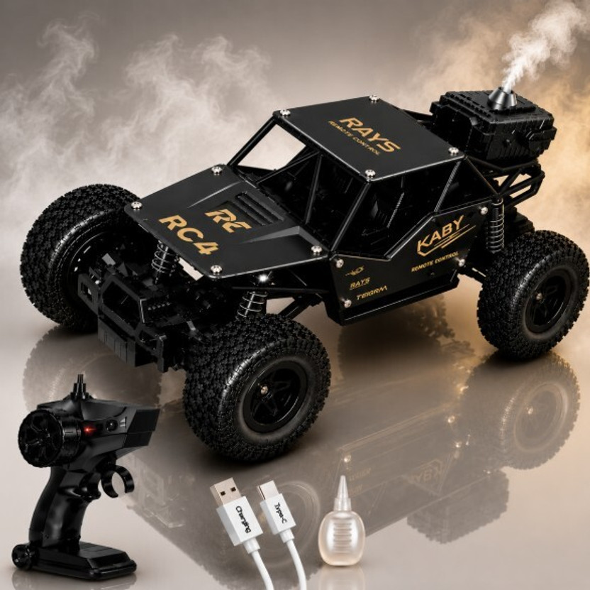 Pepstter Remote Control Monster Model Speed Car with Gun Rc Racing Car(Color AS PER Stock(Multicolor)