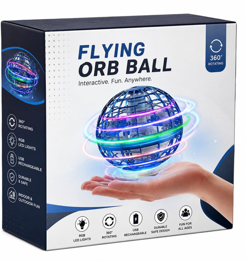 careforkids careforkids Magic Flying Spinner Orb Hand Controlled(Multicolor) - Flipkart Deal