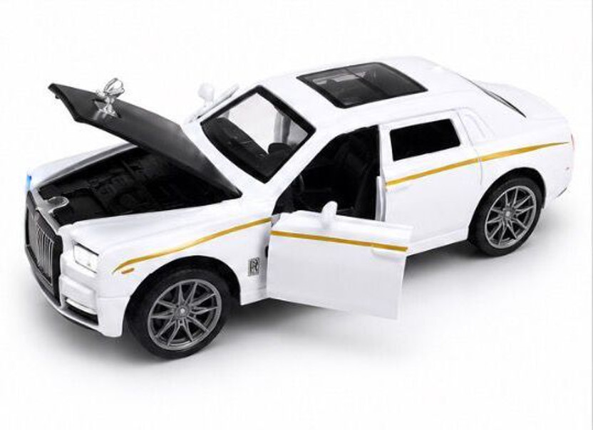 AVYA GLOBAL Luxury Rolls Royce Phantom Die-Cast Metal Toy Car(White, Pack of: 1)