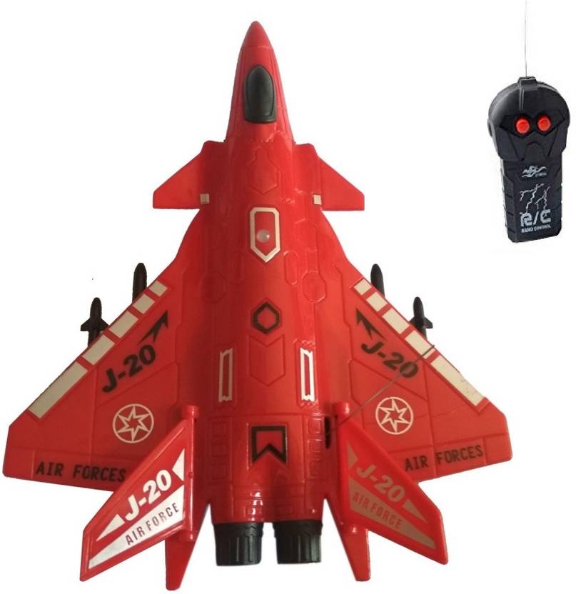 IndusBay 2 Channel Remote Control RC Army Fighter Jet Airbus Military