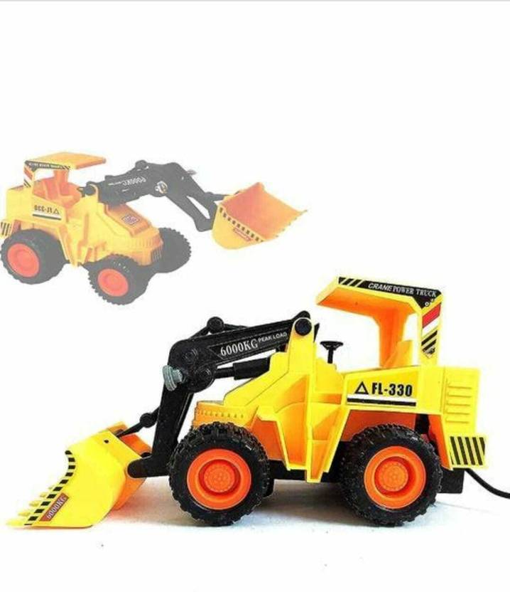 UNISAFE COLLECTION Remote Control Battery Operated JCB Crane Truck Toy for kids Remote Control