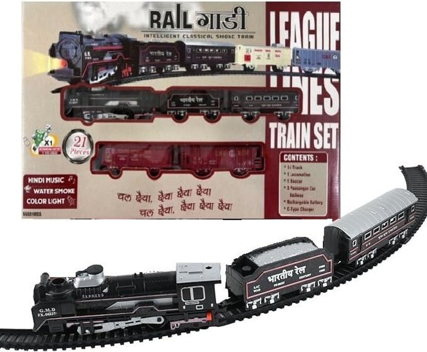 Braintastic Braintastic Smoke Train Toy Set with Sound and Music (Rail Gaadi 21 pcs)(Multicolor) - Flipkart Deal