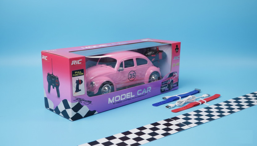 Harshits Galary House 2.4G Full Function Remote Control Beetle Model Car | High-Speed RC Toy Car(Multicolor)