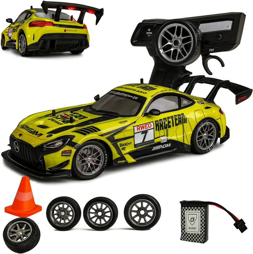 PISCINA RC Drift Car for adults High Speed 4X4 Remote control car for Kids with tyers(Green)