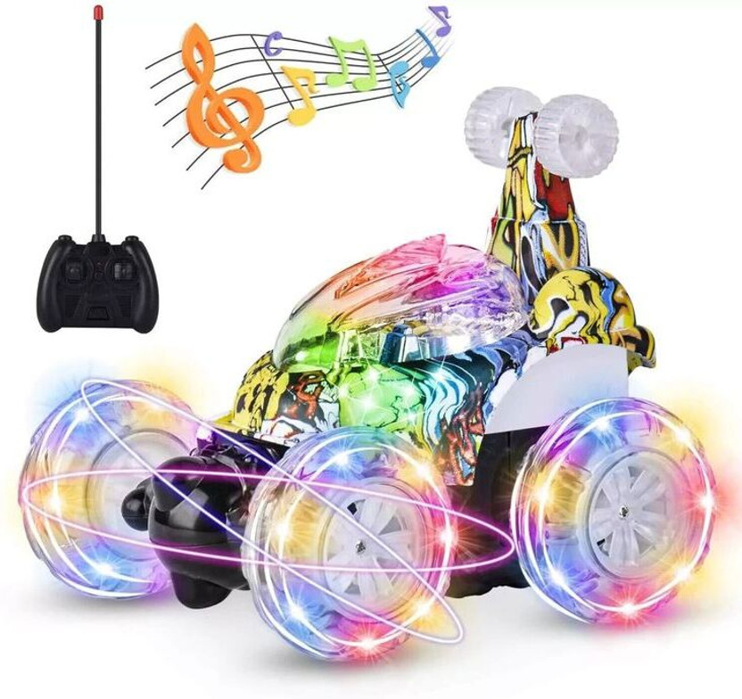 Sita Rechargeable RC Stunt Car for Kids | 360° Rotation Remote Control Car(Multicolor)