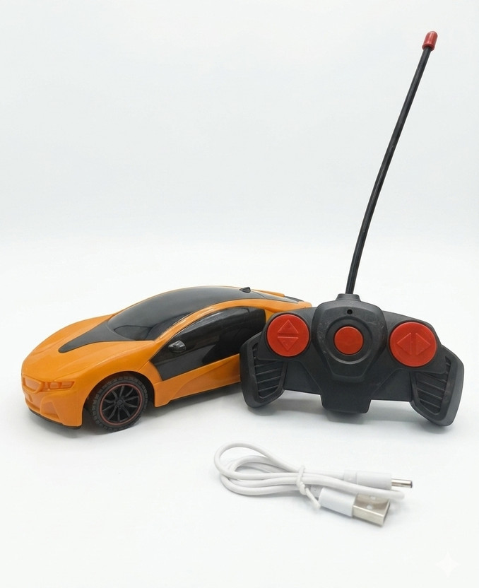 Shubham Shubham gift gallery FAMOUS 3D Light Rechargeable Remote Control Racing Car Toy with Charger (Orange)(Multicolor) - Flipkart Deal