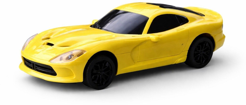 Nithya store RC Racing Car with Steering Wheel Controller | 1:20 RC Sports Car Toy for Kids(Yellow, Red)