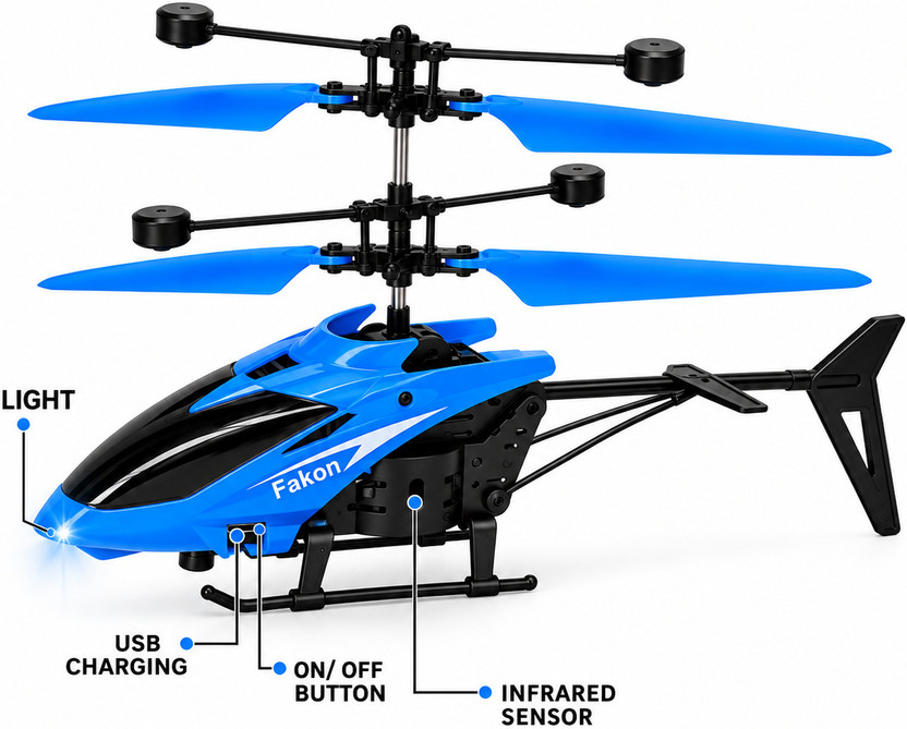 Dolittle Toys DLT-HELI-YELLOW-RC(Blue)