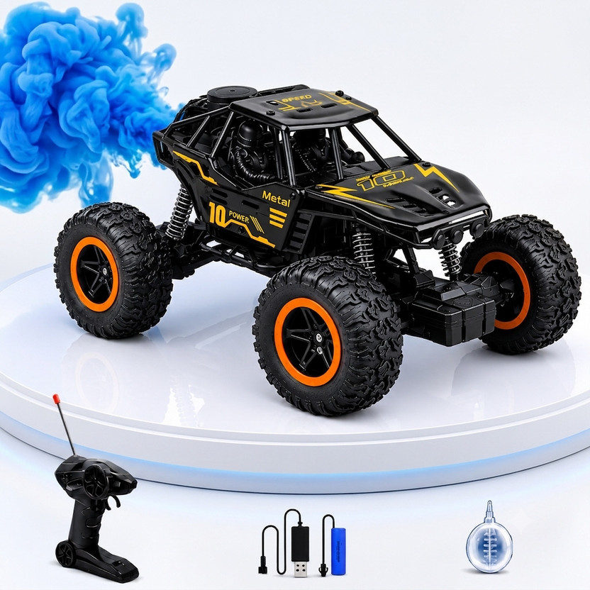 Buddynjoy RC Off Road Monster Truck 4x4 Rock Crawler High Speed Remote Control Car(Black)