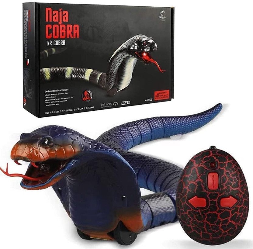DHARNIX DHARNIX RC Cobra Snake Toy, Blue, 17-Inch Rechargeable Crawling Snake(Blue) - Flipkart Deal