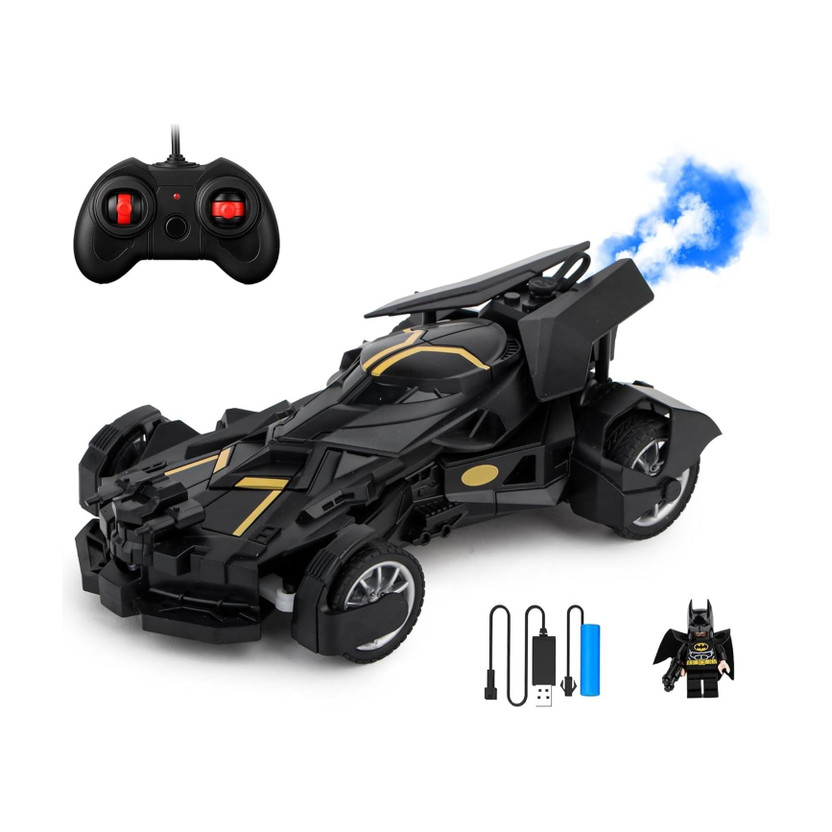 ZUNBELLA Remote Control Car with Mist Spray Action Flashing Lights Rechargeable RC Car(Multicolor)