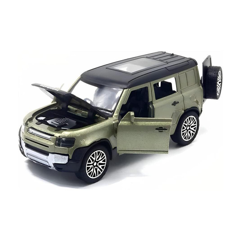 ZUNBELLA Land Rover Defender 1:36 Diecast Model With Openable Doors and Bonnet For Kids(Green, Pack of: 1)