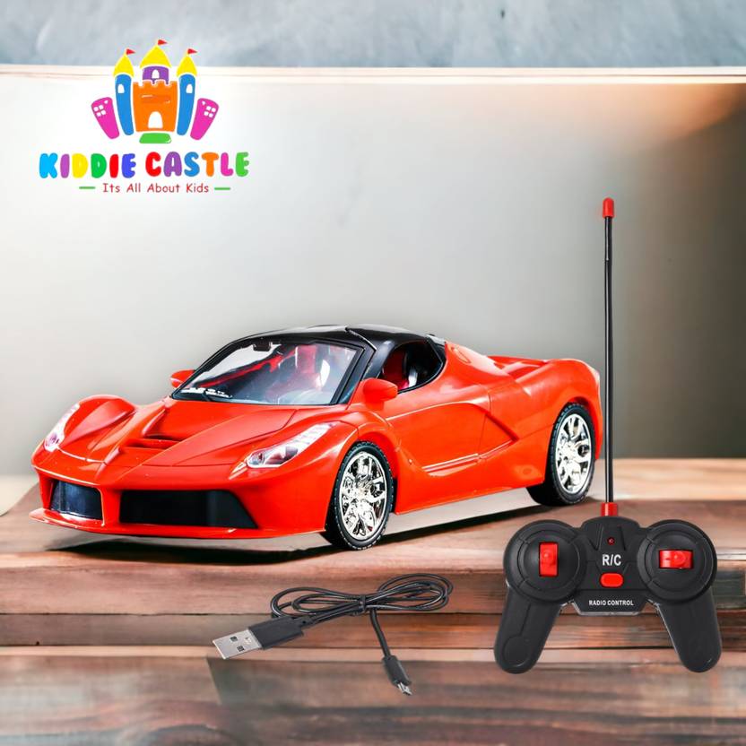 Kiddie Castle Remote Control 116 Door Openable Racing Car with Chargeable Batteries Remote