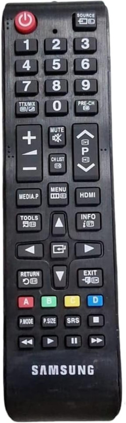Remotee Remote Control Compatible for Samsung (Please Match Old Remote Before Order) Samsung all tv smart Remote Controller(Black)