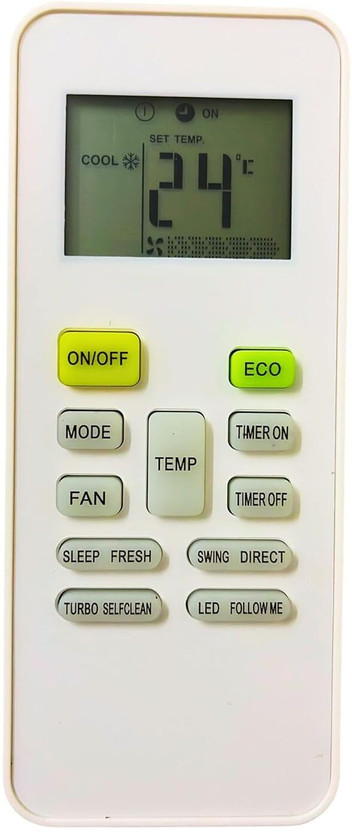 BARBET Compatible For Voltas Lloyd Bluestar 1.5 Ton Ac Remote no-149, Work Only If Old Remote is Same Voltas, Lloyd, Bluestar Remote Controller(White)