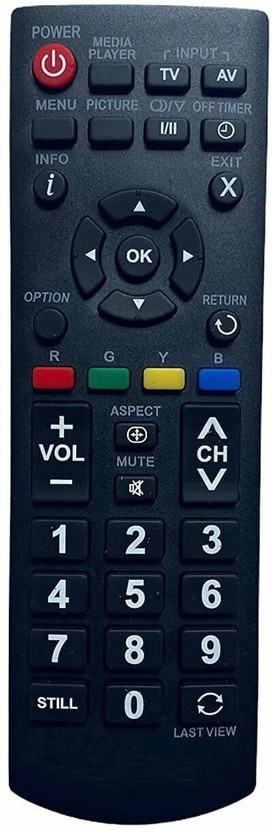 Woniry LCD/LED Remote No. URC401, Compatible for Panasonic LCD/LED TV Remote Control pans onic Remote Controller(Black)