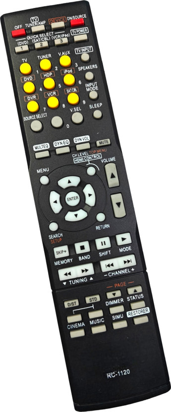 EHOP Denon-1120 RC-1120 Compatible Remote Control for AV Receiver Denon Remote Controller(Black)