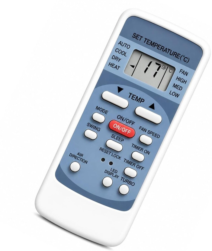 BARBET Compatible with Onida Ac 78, No Backlight Suitable for 1.5 Ton Ac Media Remote Controller(White)