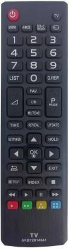 Trustbolt Compatible with  LG TV LG universal remote (normal TV) Remote Controller(Black)