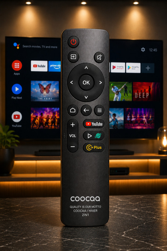 CONTROLER BY MASH ENTERPRISES COOCAA SMART LED TV REMOTE RC COOCAA SMART LED TV REMOTE COMPATIBLE FOR COOCAA SMART LED TV REMOTE Remote Controller(Black)