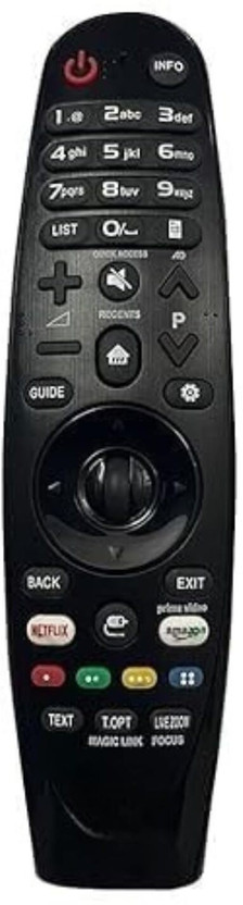 TEKNIVO Universal Non-Voice Remote for Smart TV - Compatible. LG Magic Smart TV Remote sharp tv remote Remote Controller(Black)