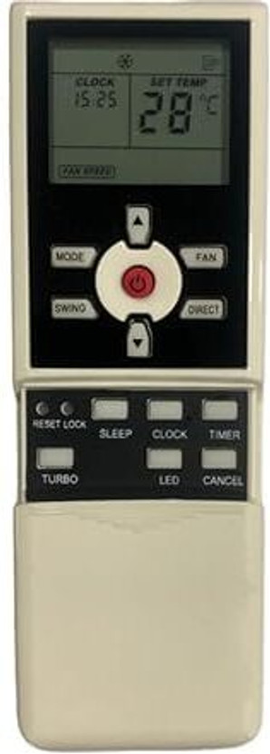 BARBET Compatible with Bluestar Ac Model 55, No Backlight Suitable for 1.5 Ton Ac Bluestar Remote Controller(White)