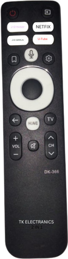 TK ELECTRANICS Compatible with  smart TV (DK-366) BPL and Thomson Remote Controller(Black)