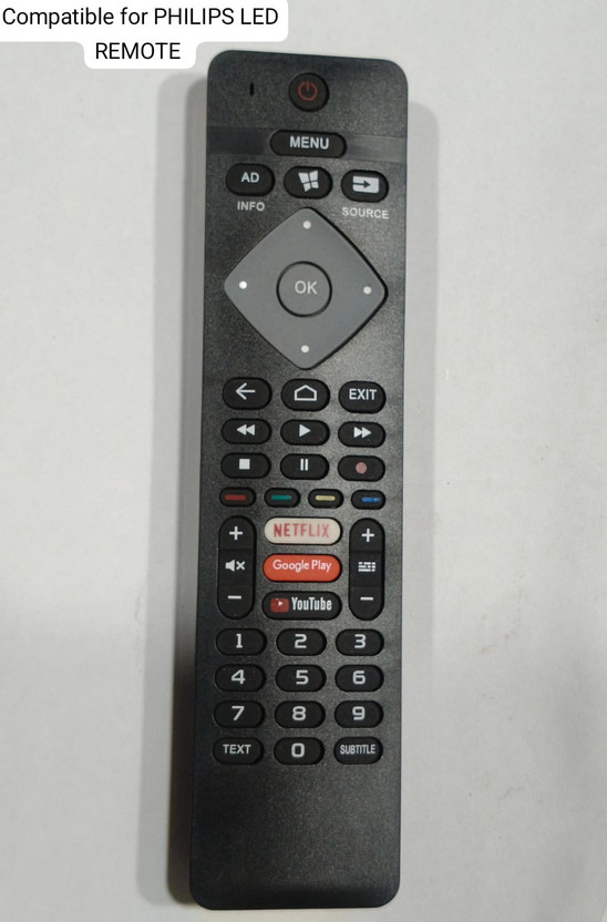 Anish tech PHILIPS LED REMOTE Philips Remote Controller(Black)