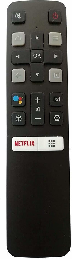 Hybite TCL Universal Remote for Smart HD TV without Voice Function / Without Google Assistant remote, (Please Match Your Old Remote)TCL /iFFALCON Led Remote Controller(Black)