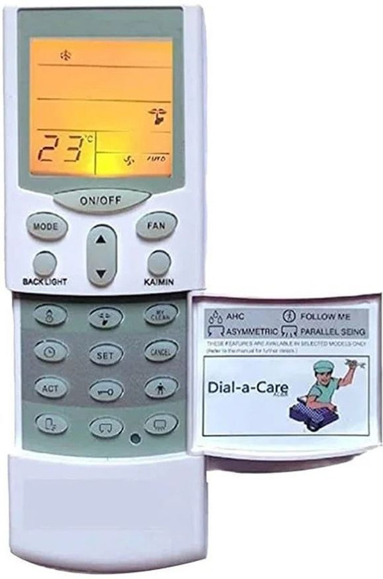 Emrse Air Conditioner Remote Compatible for  1.5 Ton Split AC Hitachi Remote Controller(White)