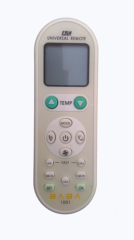 LipiWorld 77 AC Remote Compatible For UNIVERSAL 1001 IN 1 AC UNIVERSAL AC Remote Controller(White)