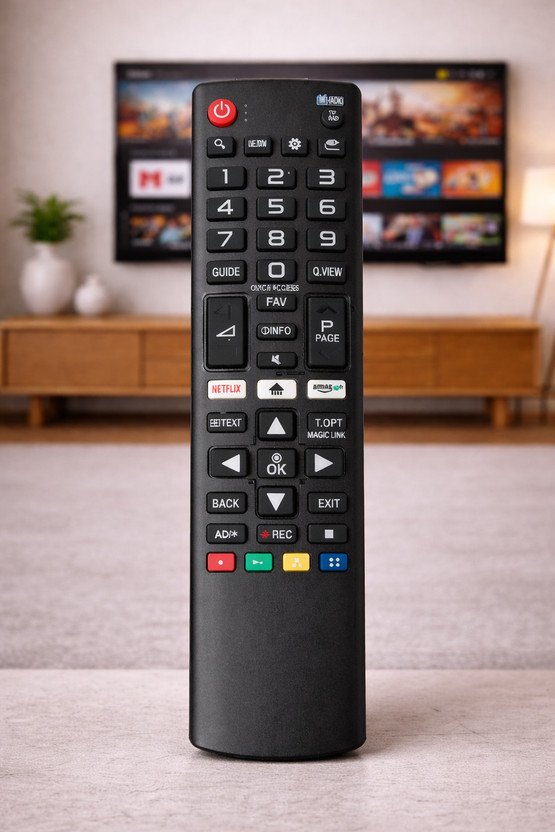 CONTROLER COMPATIBLE FOR LG SMART LED TV REMOTE AND OTHER ALL WEBOS SMART LED TV REMOTE COMPATIBLE FOR WLG SMART LED TV AND OTHER WEBOS LED TV REMOTES COMPATIBLE FOR LG SMART LED TV REMOTE Remote Controller(Black)