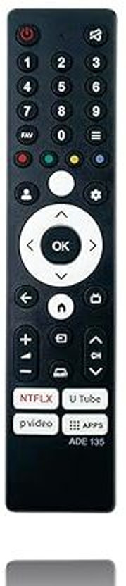 VIRERA 2025 Remote  Series 43UIG 50UIG 55UIG Smart 4K TVs – No Voice Command Onida Nexg Remote Controller(Black)
