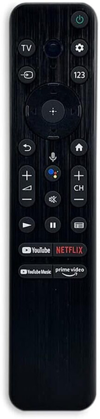 V4 Gadgets Compatible for Sony Tv Remote RMF-TX800P Model Suitable for OLED QLED FHD Smart Android TV with Google Assistant & Voice Command Feature-Pairing Must Remote Controller(Black)