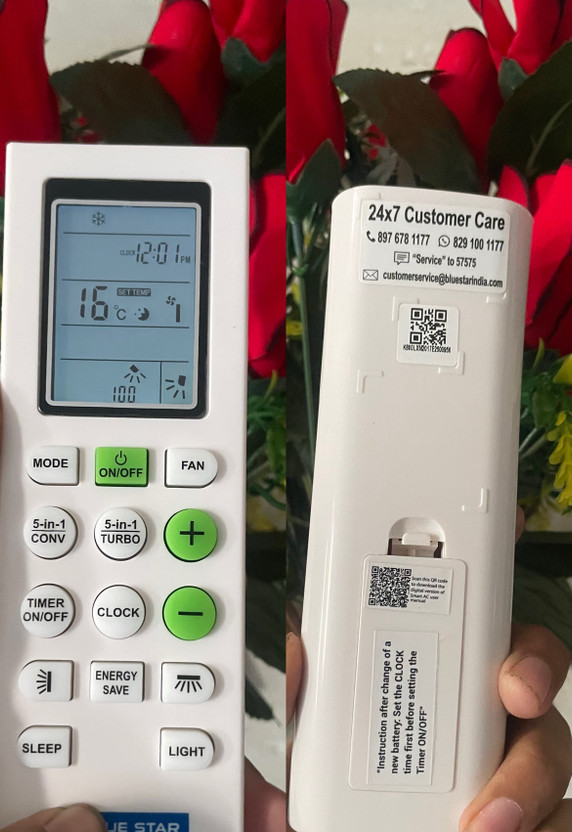THE BLACK TECH SERIES 266 FOR BULE STAR AC REMKTE Model 266 AC REMOTE PURE OG FOR BULES STAR AC REMOTE BULE STAR Remote Controller(White)