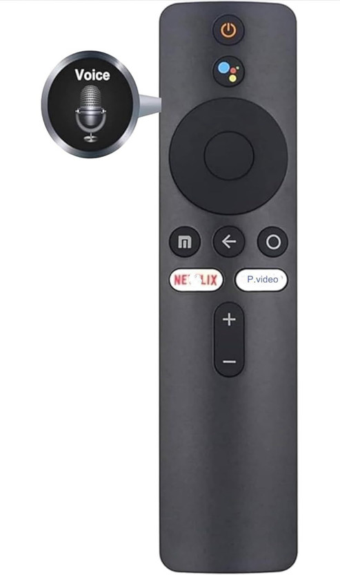 Hybite Bluetooth Voice Command Remote Control for Re-dmi , M I Smart Android LED Tv (OLD REMOTE MUST BE SAME) Mi tv, Xiaomi Redmi Mi Smart Tv, MI Smart TV 4A Voice Remote Controller(Black)