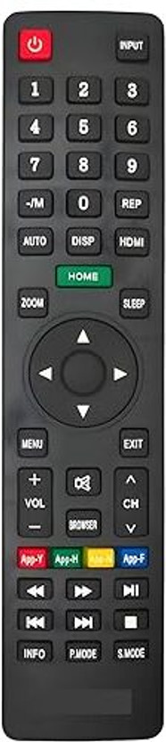 Rohit Electronics Remote Control For Clarion,Elista-Orson & Many More Chinese Assemble LCD/LED TV (EXACTLY SAME REMOTE WILL ONLY WORK) Remote Controller(Black)