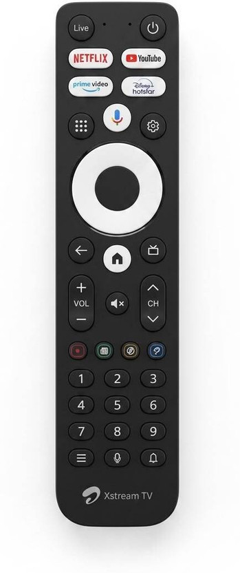 HME Airtelxstream remote without Voice control AIRTEL XSTREAM Remote Controller(Black)