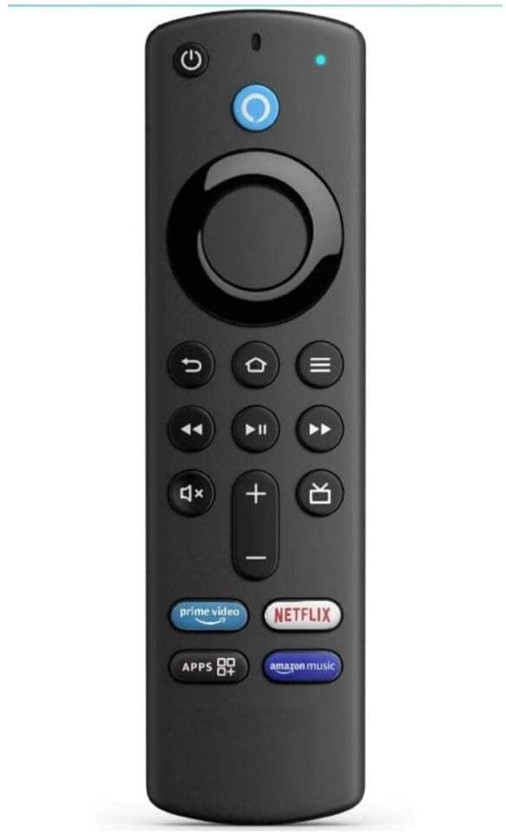 V4 Gadgets Remote Control Compatible with F I R E TV STlCK 3rd Generation FIRE Remote Controller(Black)