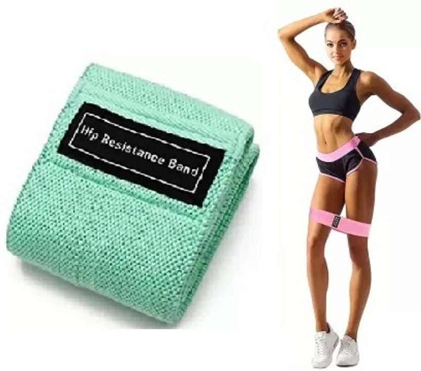 Fitcozi Fabric Resistance Band For exercise Resistance Tube Resistance Tube(Green)